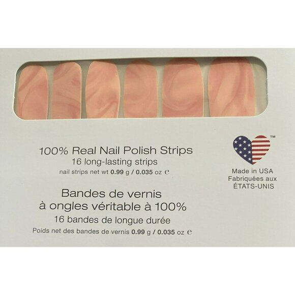 Color Street "Pebble Rebel" Nail Polish Strips Pink, Peach, Orange - Picture 2 of 4